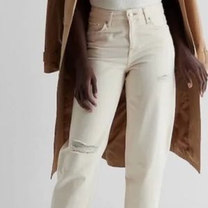 Express relaxed taper mid rise jeans 12 12R NEW